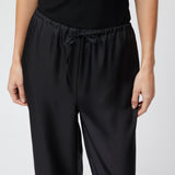 Riviera Ribbed Tank Jet Black