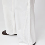 Relaxed Wide Leg Jeans Off White