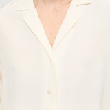 Silk Pajama Shirt Off White