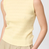 Pointelle Classic Cardigan Cream