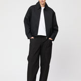 Blouson Zip Up Jacket Jet Black