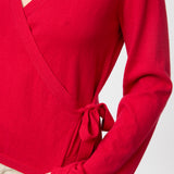 Cotton Cashmere Wrap Cardigan Full Cream