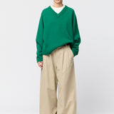 Harbour V-Neck Sweater Bottle Green
