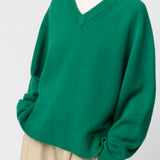 Harbour V-Neck Sweater Bottle Green