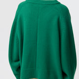 Harbour V-Neck Sweater Bottle Green