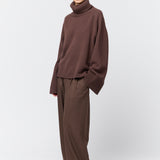 Issa Turtleneck Sweater Chocolate Brown