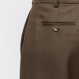 Tailored Wide Leg Trousers Dark Olive