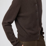 Classic Cashmere Cardigan Chocolate