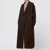 Doublé Wool Lounge Coat Molé Brown