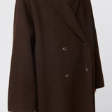 Doublé Wool Lounge Coat Molé Brown