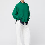 Flannel Workwear Shirt Green Navy Check