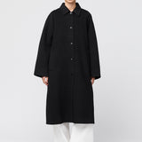 Doublé Wool Trench Jet Black