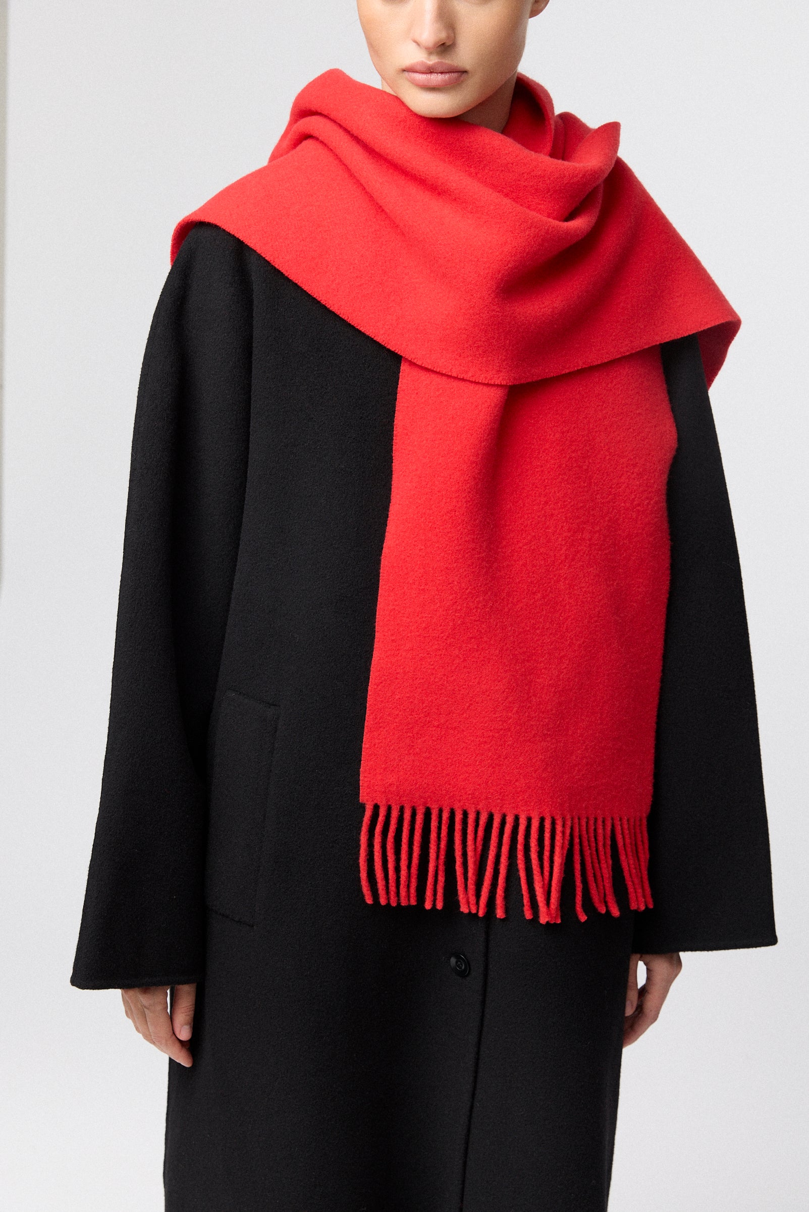 Tuscany Wool Scarf Rosso