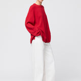 Roma Wool Sweater Crimson