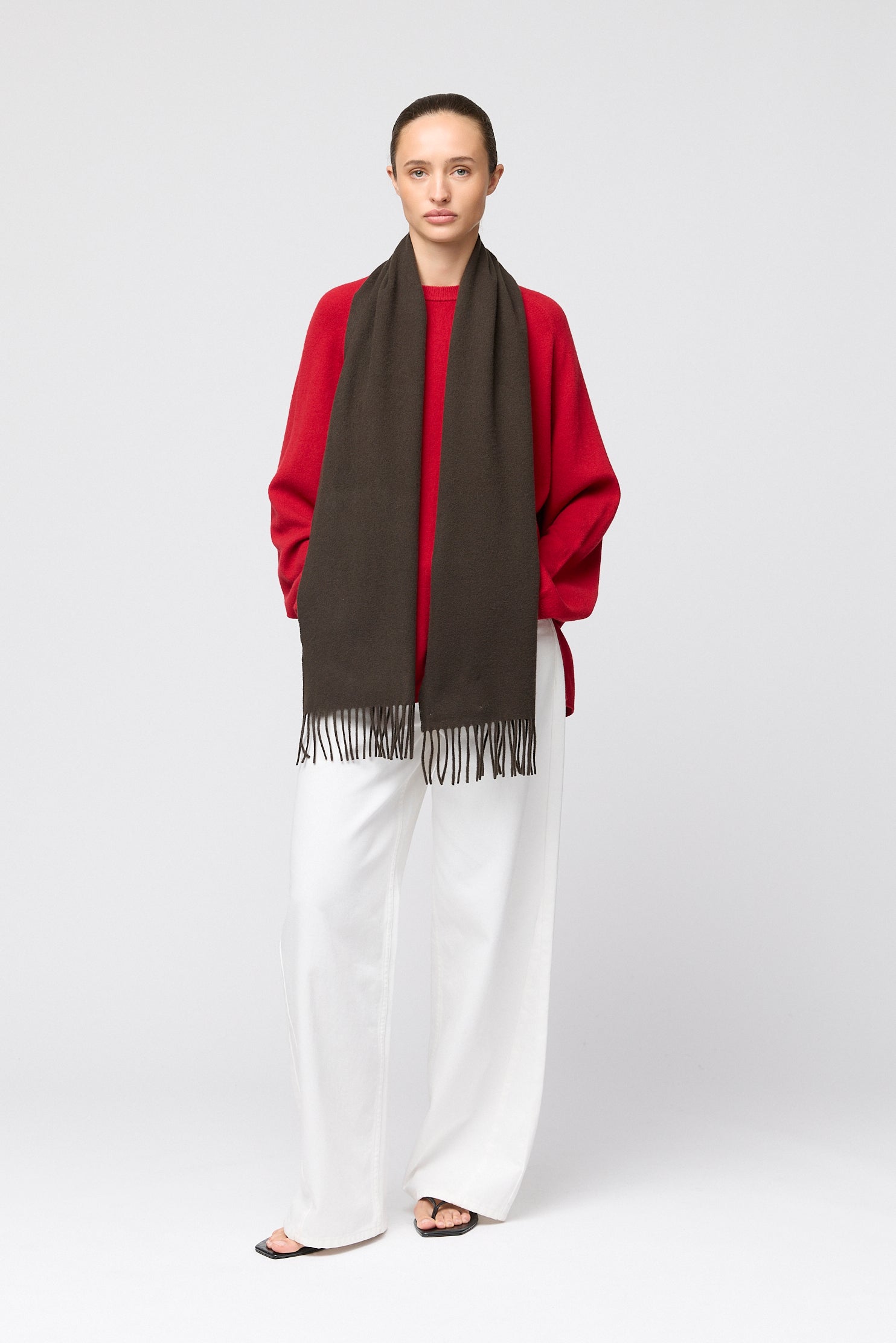 Tuscany Wool Scarf Jet Black