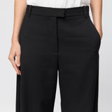 Tailored Wide Leg Trousers Dark Olive