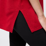 Roma Wool Tee Crimson