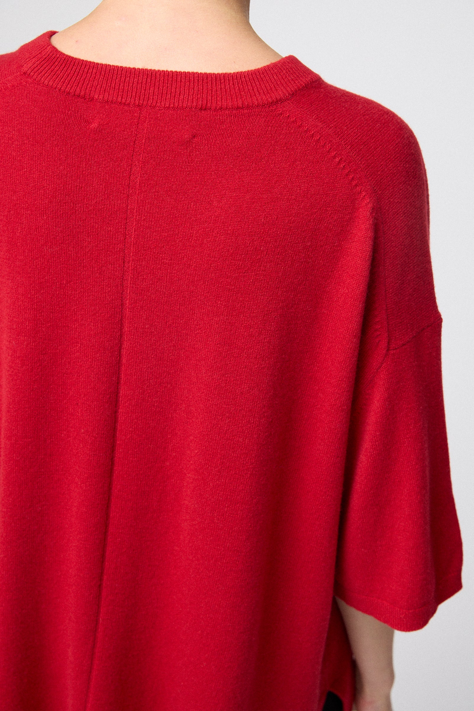 Roma Wool Tee Crimson