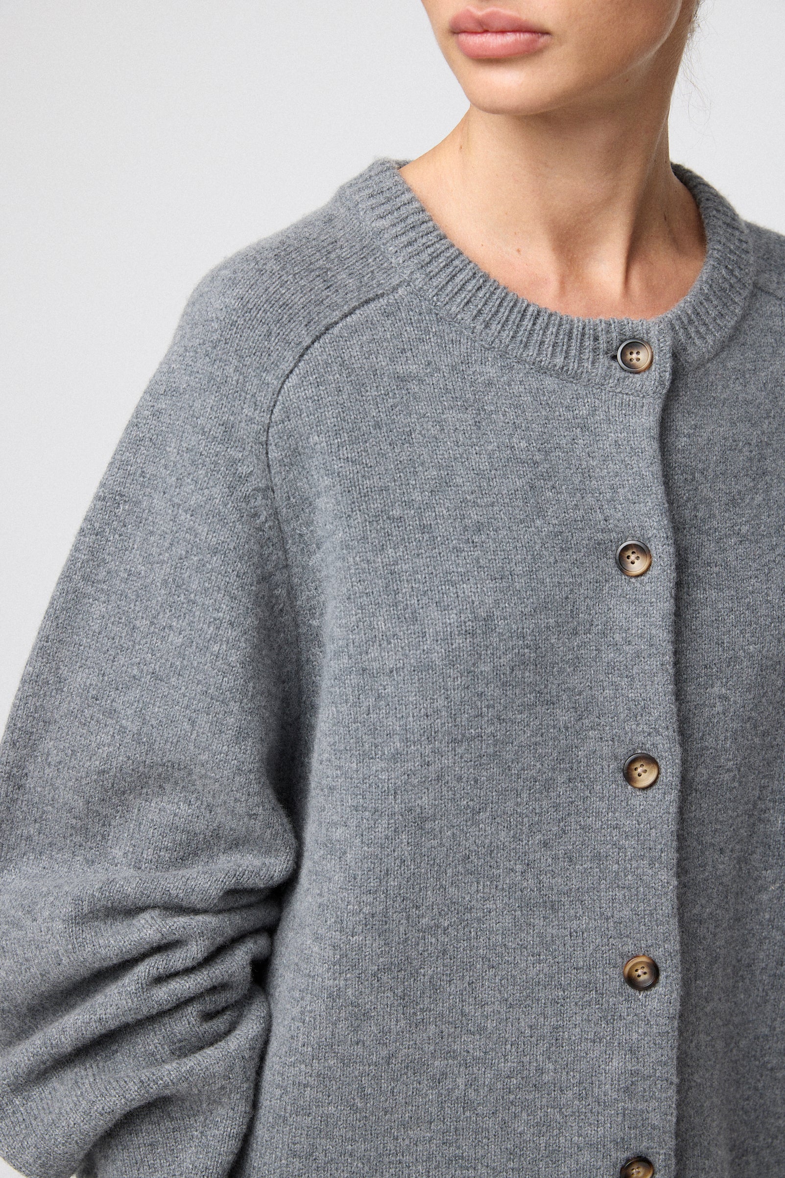 Harbour Cardigan Gray Melange