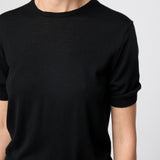 Ultrafine Knit Tee Jet Black