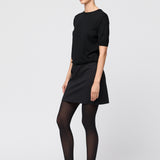 Ultrafine Knit Tee Jet Black