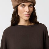 Oslo Shearling Hat Dark Caramel