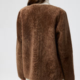 Como Shearling Jacket Dark Caramel