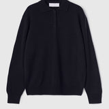 Estate Pique Sweater Navy