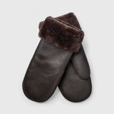 Oslo Shearling Mittens Chocolate