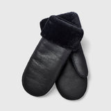 Oslo Shearling Mittens Jet Black