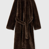 Bergamo Shearling Coat Chocolate