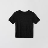 Metallic Wool Tee Jet Black