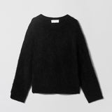 Mountain Oversized Furry Jumper Jet Black