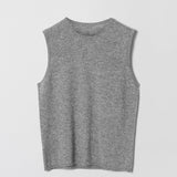 Classic Cashmere Tank Grey Melange