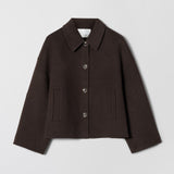 Cropped Double Jacket Molé Brown