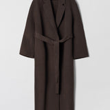 Double Wrap Coat Molé Brown