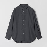 Tailored Oversized Shirt Charcoal Grey