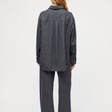 Siena Drawstring Trousers Charcoal Grey