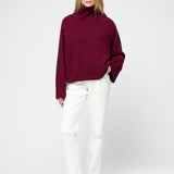 Cape Cod Turtleneck Sweater Burgundy