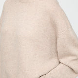 Chunky Cashmere Turtleneck Wheat