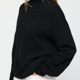 Chunky Turtleneck Jet Black