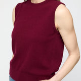 Classic Wool Tank Burgundy