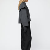 Double Rider Scarf Charcoal