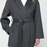 Double Wrap Jacket Jet Black