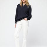 Estate Pique Sweater Jet Black