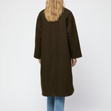 Long Hunting Jacket Chocolate Brown