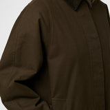 Long Hunting Jacket Chocolate Brown