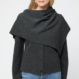 Milano Knit Wool Blazer Graphite