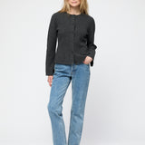 Milano Knit Wool Blazer Graphite