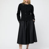 Milano Knit Wool Blazer Jet Black